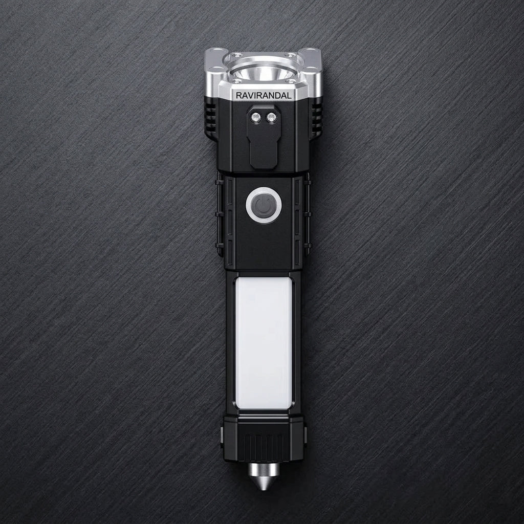 8 in 1 Portable Rechargeable Torch LED Flashlight